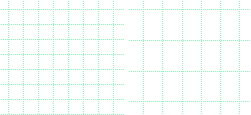 Section of the measurements grid (left) and braille grid