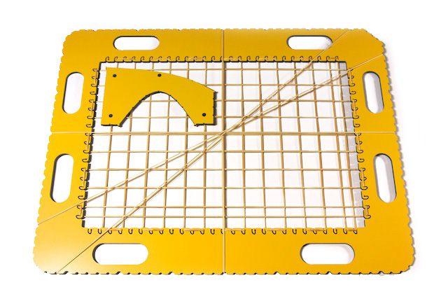 TactiPad with GraphGrid and a drawing template.