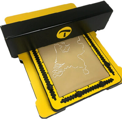 MDA with TactiPad in top, with the map of the Netherlands printed