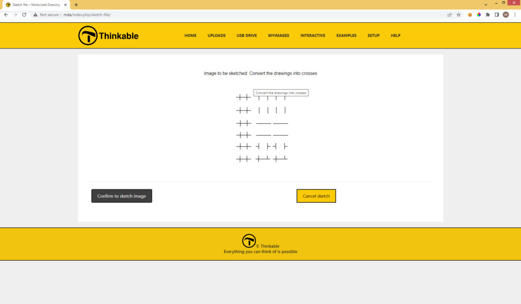 Screenshot of a 'complete the drawing' exercise, helping users to train their drawing skills.